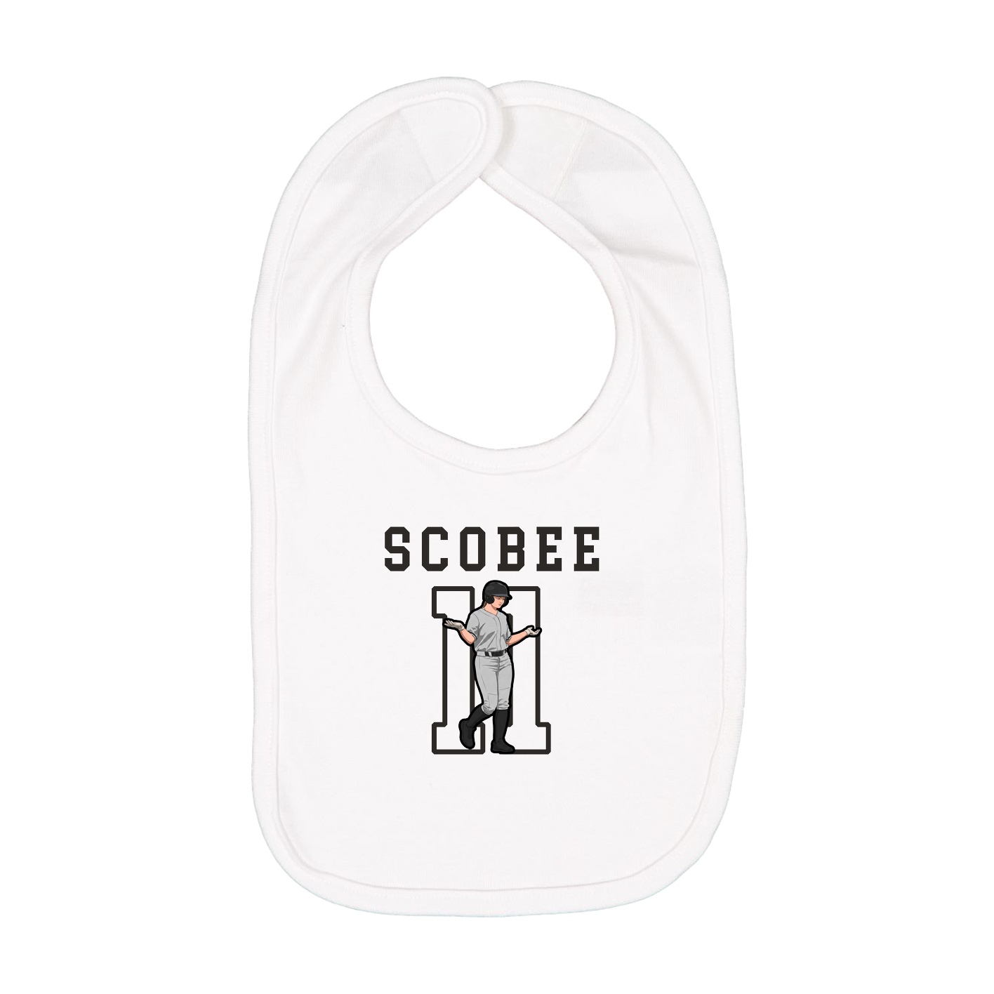 Infant Bib — Shirsey in White