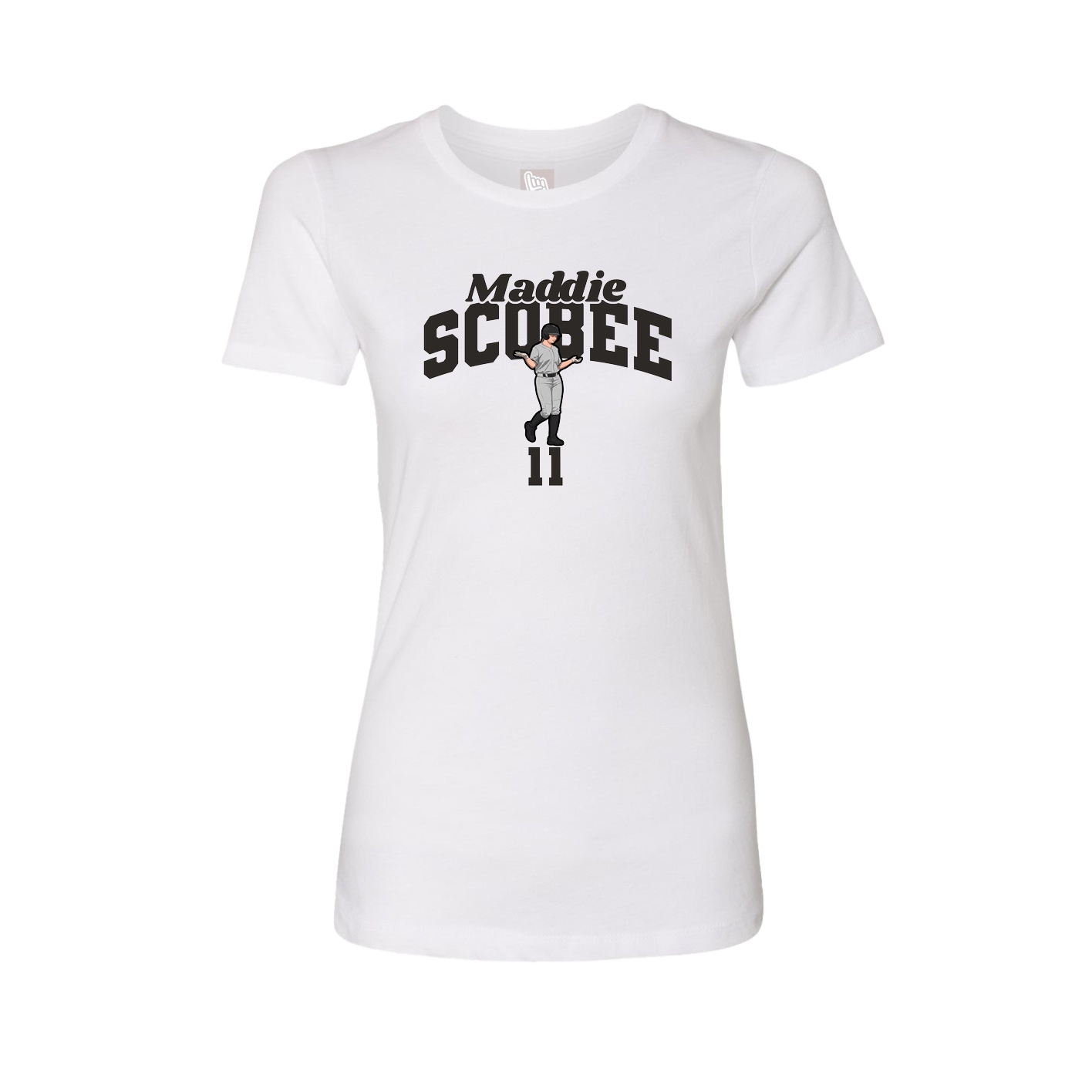 Womens Tee — Signature Arch in White