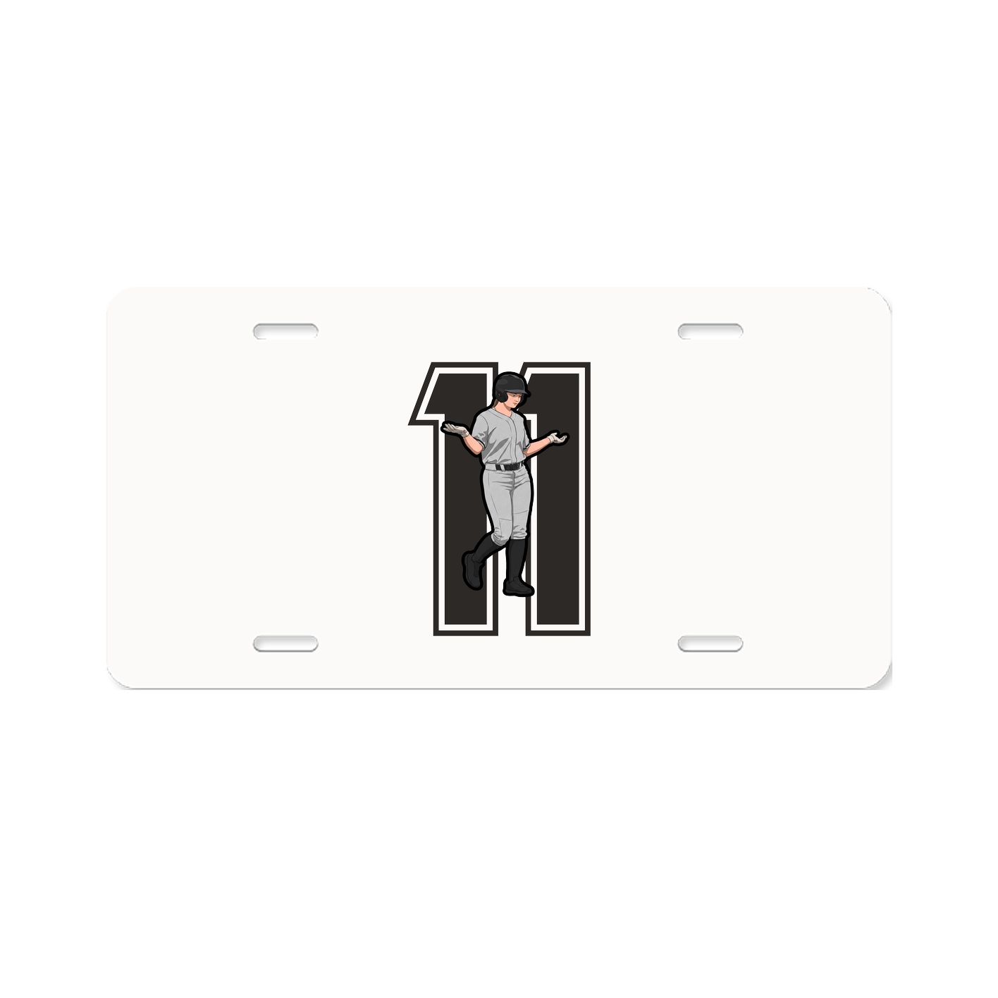License Plate — Number in Classic
