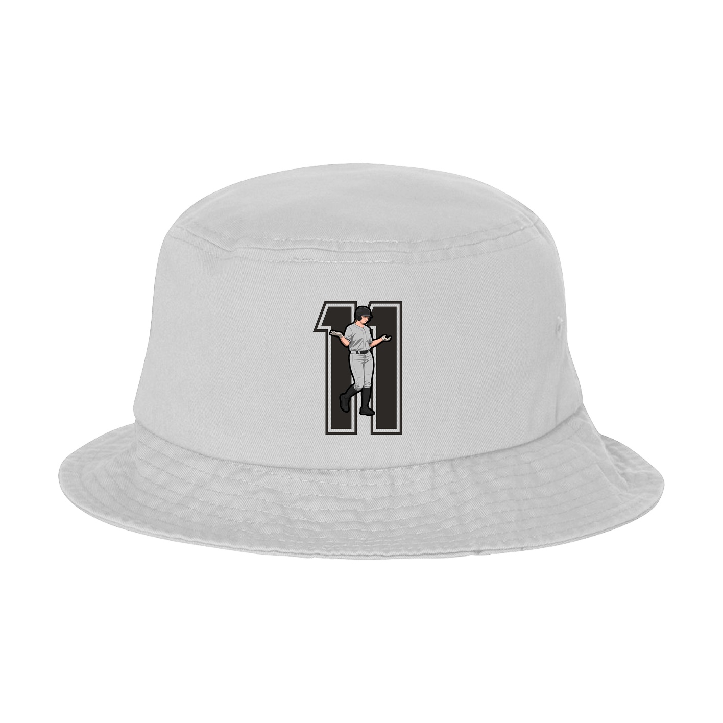 Bucket Cap — Number in White