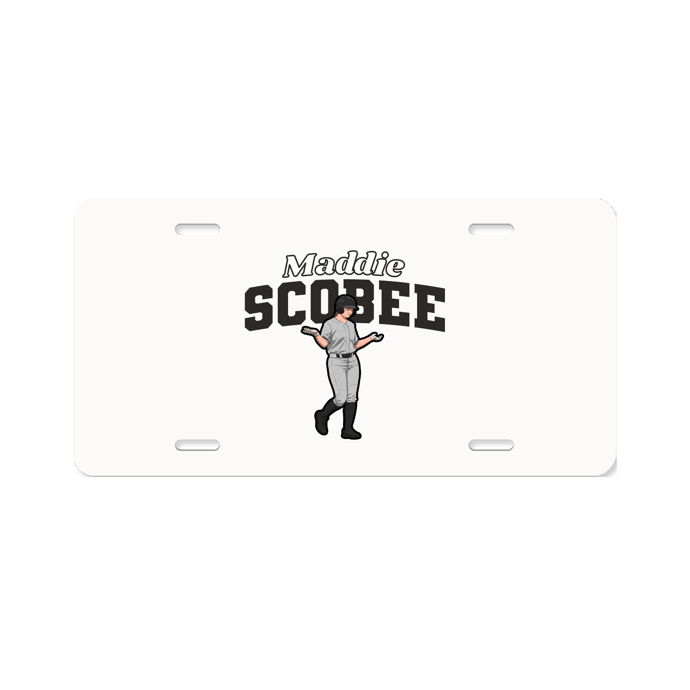 License Plate — Name Arch in Classic