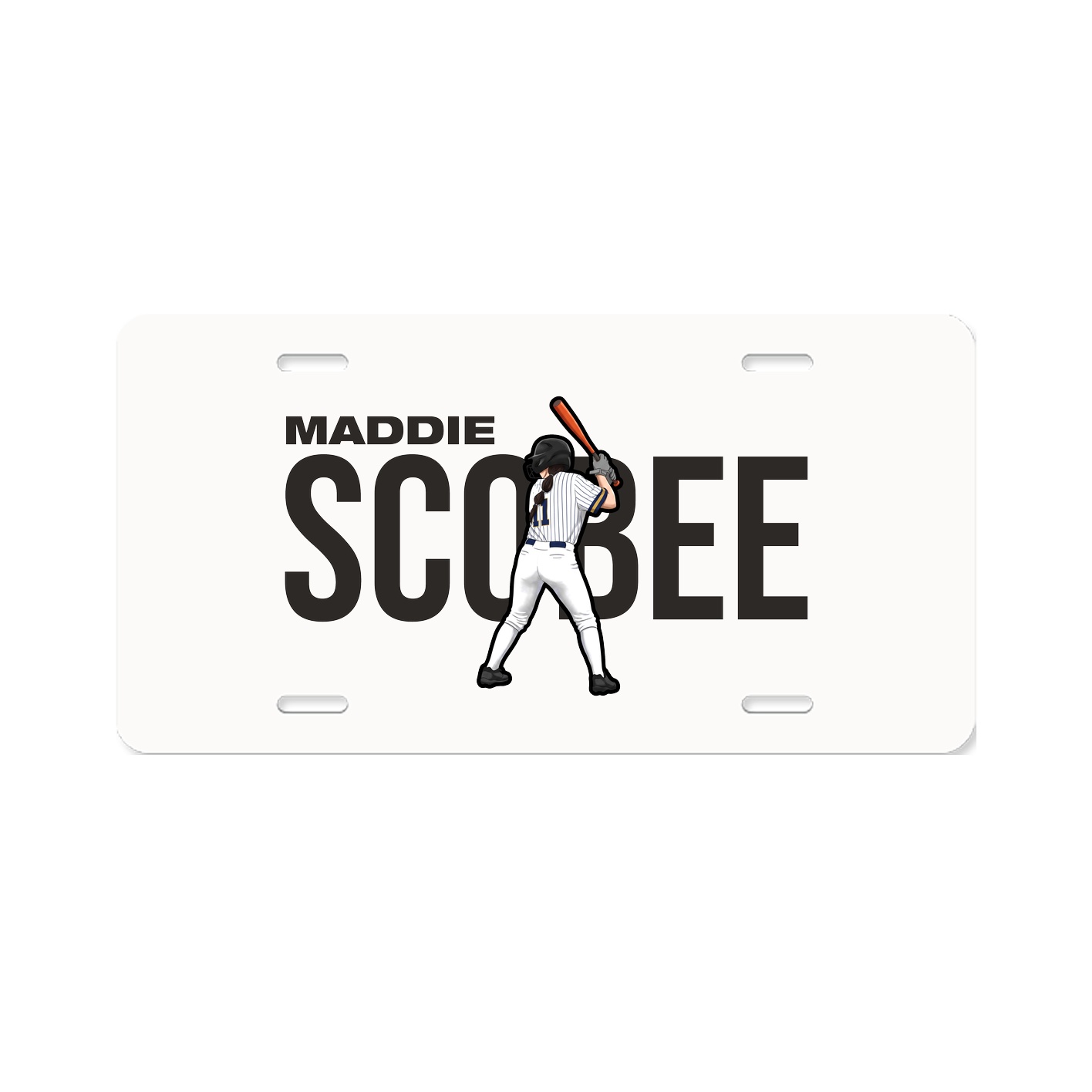 License Plate — Player Name in Classic