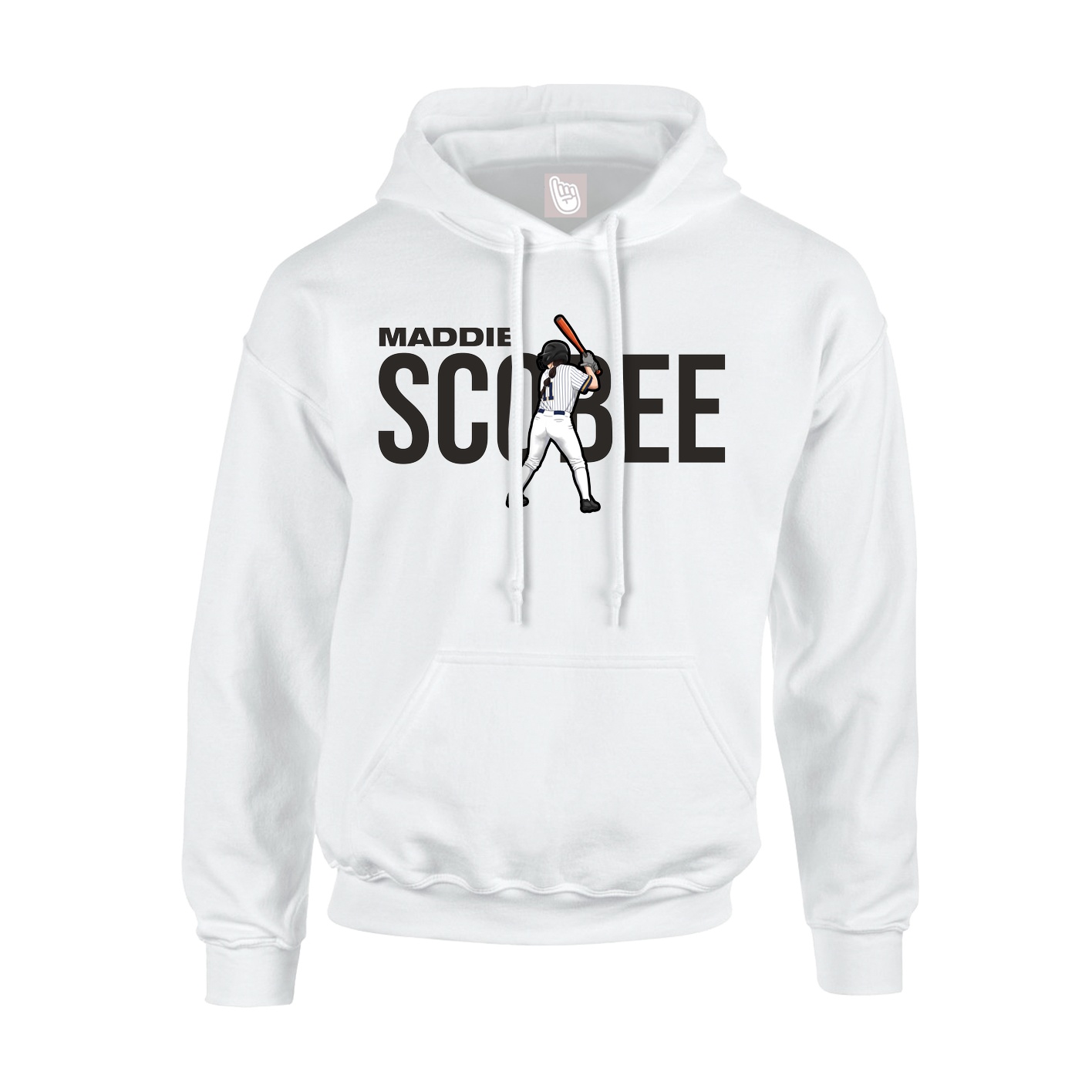 Youth Hoodie — Player Name in White
