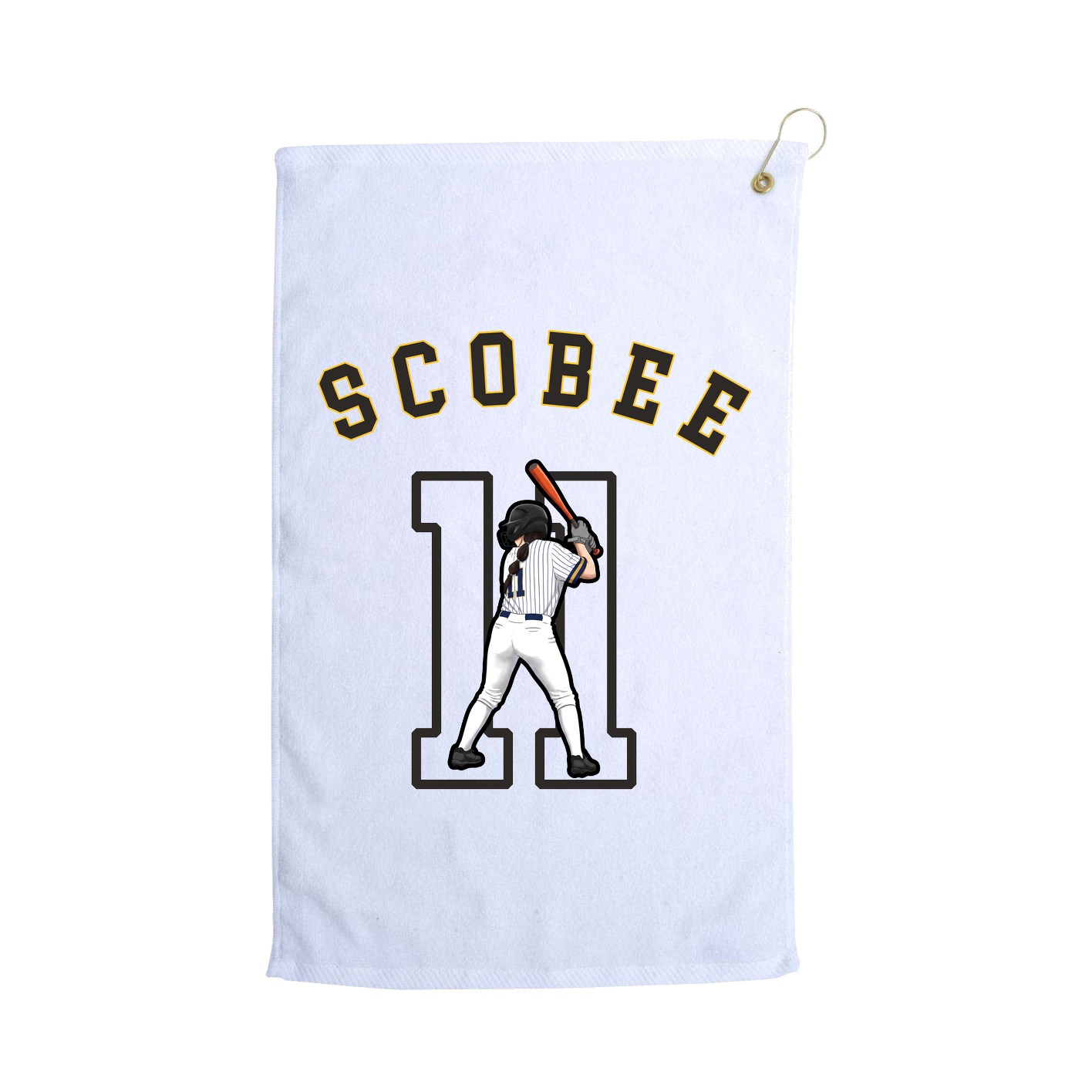 Golf Towel — Shirsey Arch in White