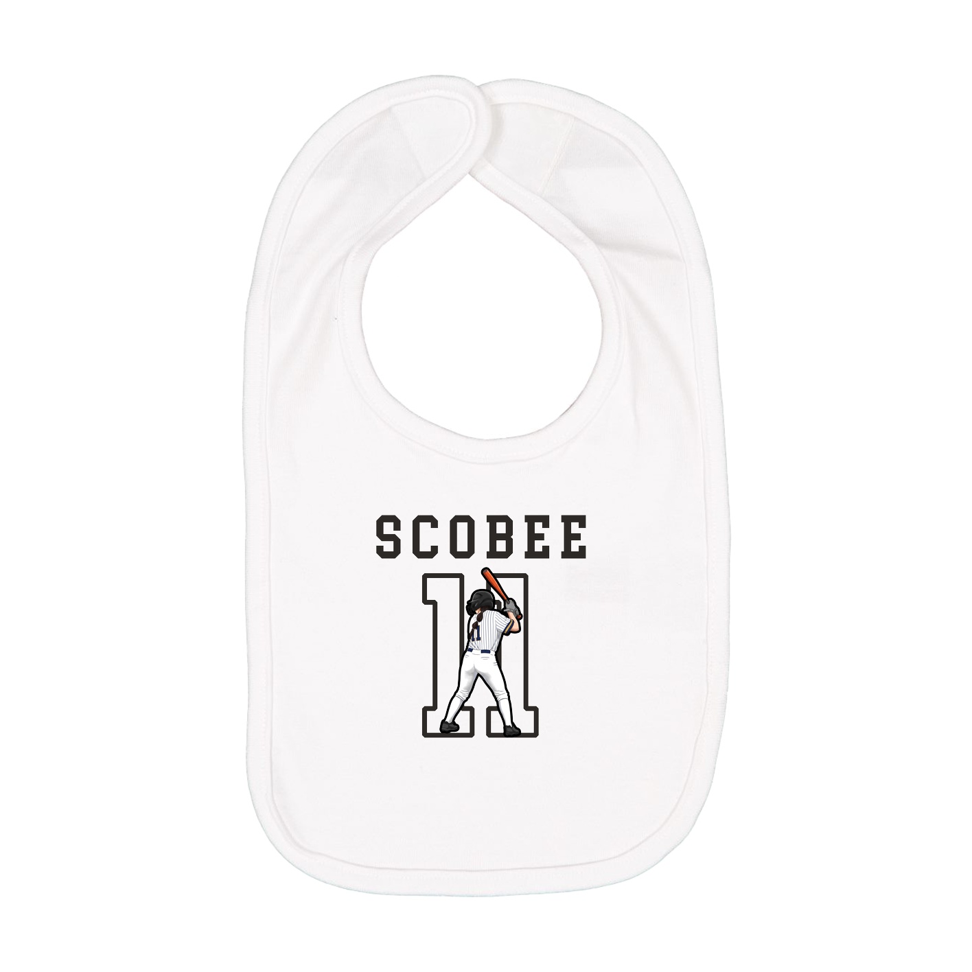 Infant Bib — Shirsey in White