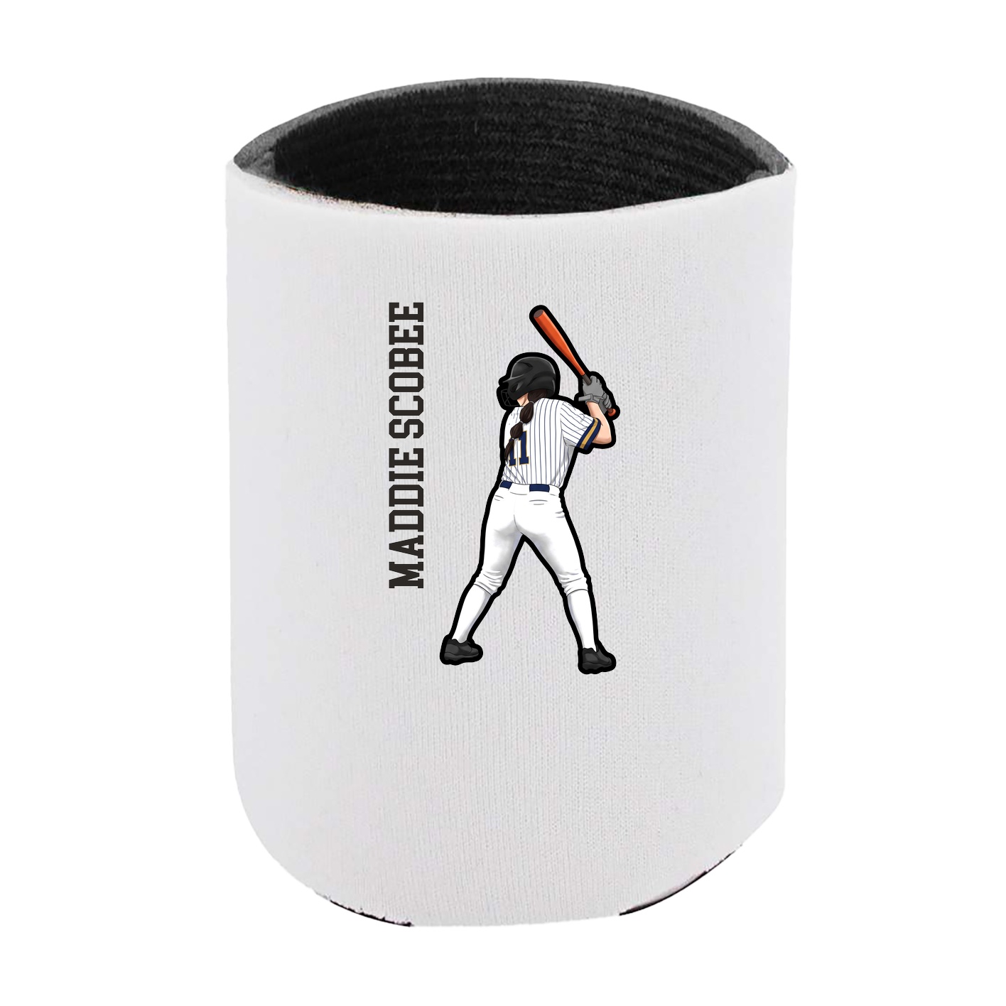 Can Holder — Name Vertical in White