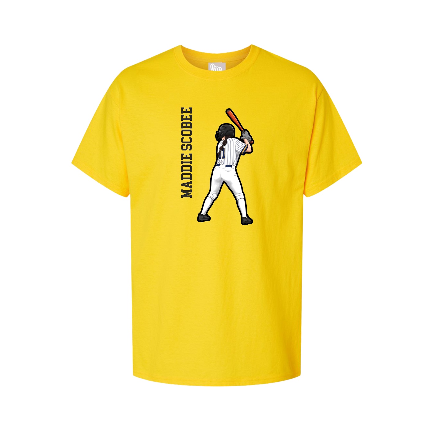 Tee — Name Vertical in Gold