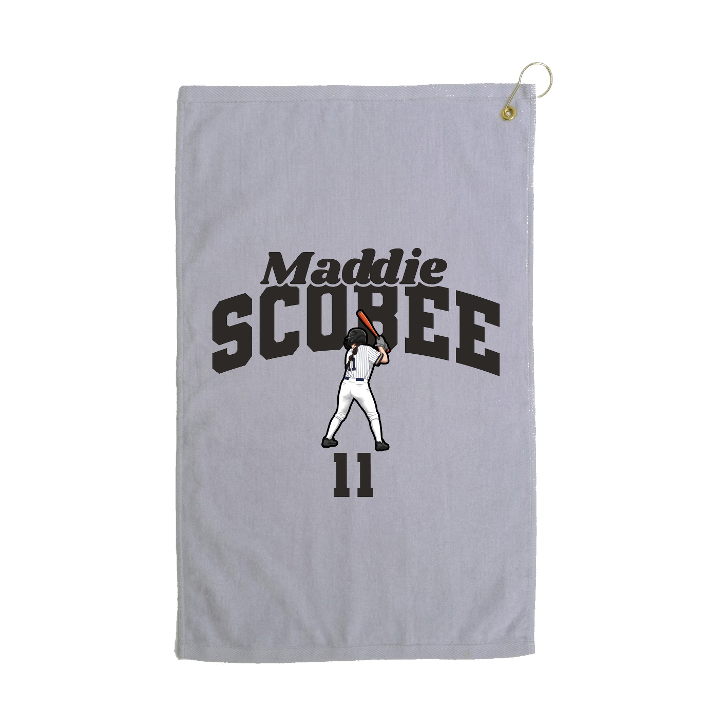 Golf Towel — Signature Arch in Grey
