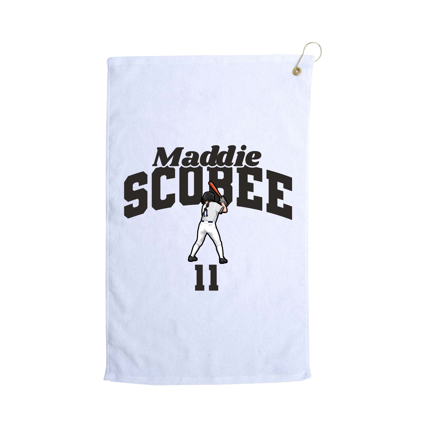 Golf Towel — Signature Arch in White