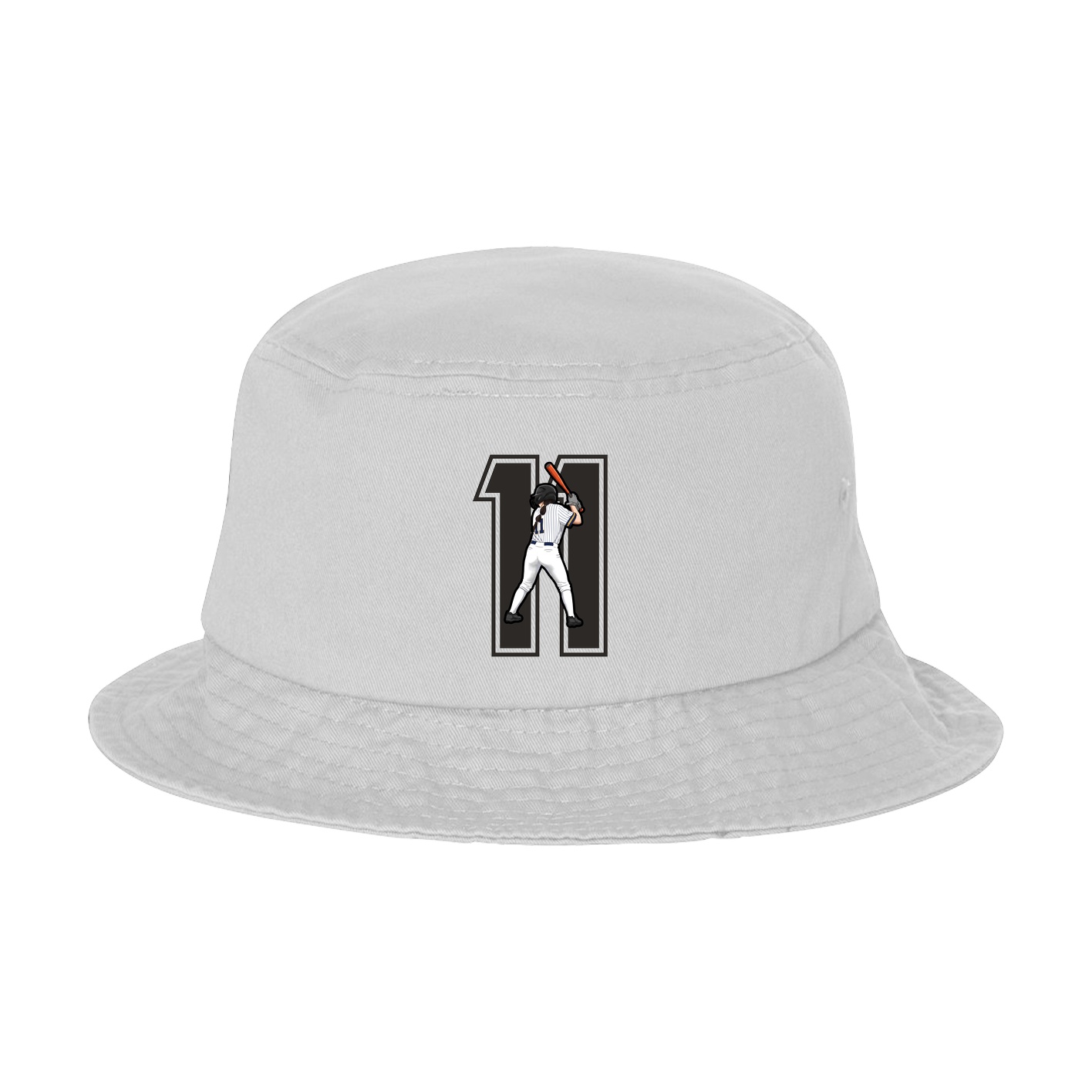 Bucket Cap — Number in White