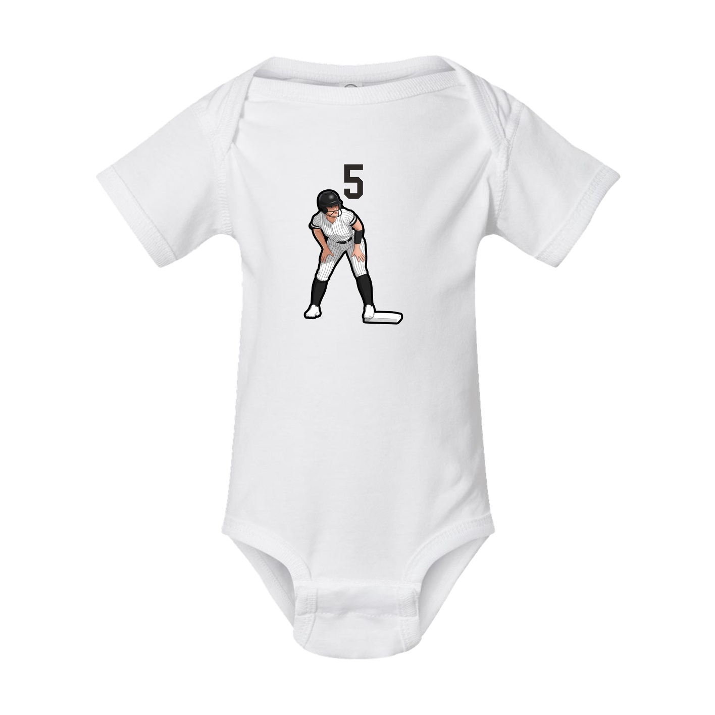 Baby Onesie — Number Top in White