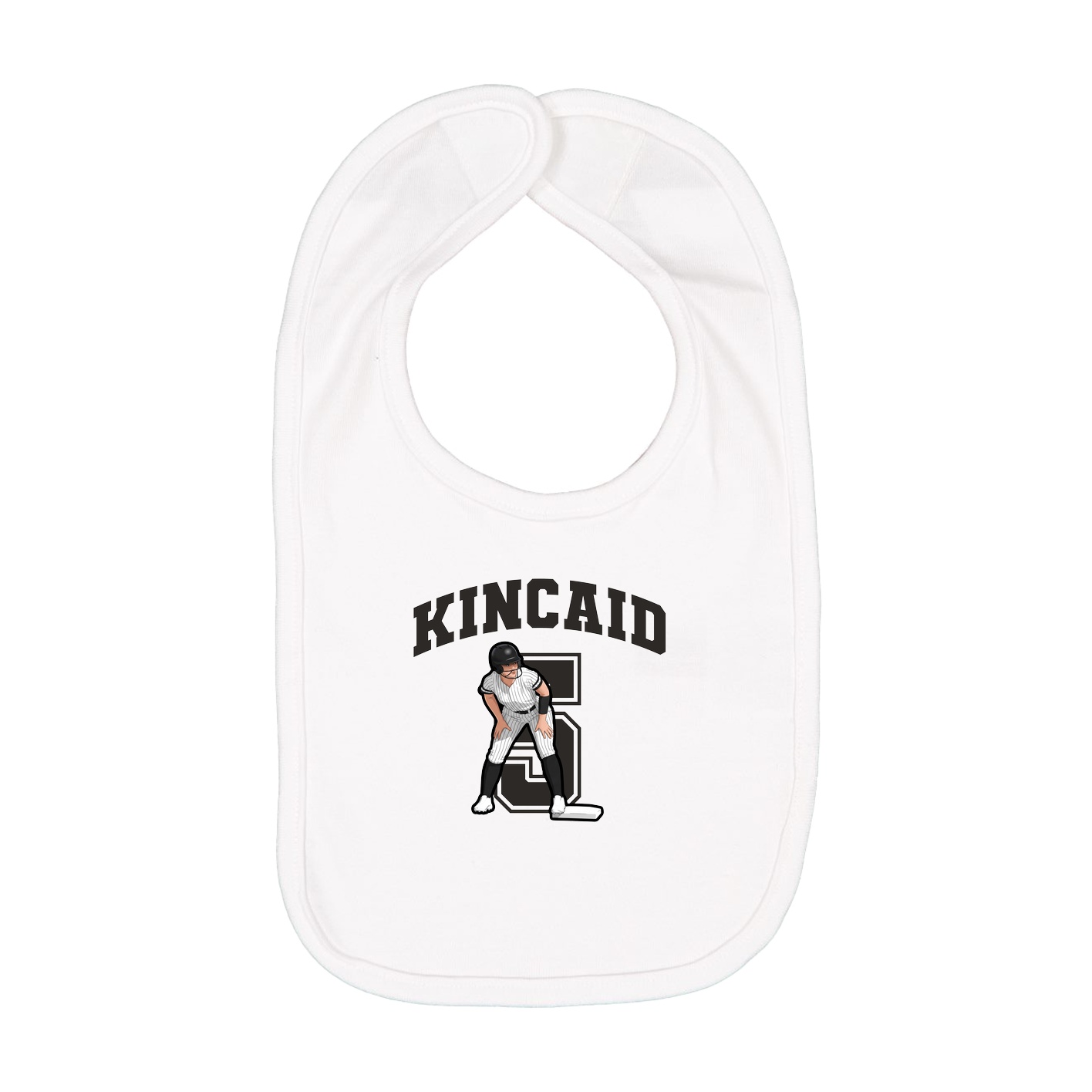 Infant Bib — Number in White