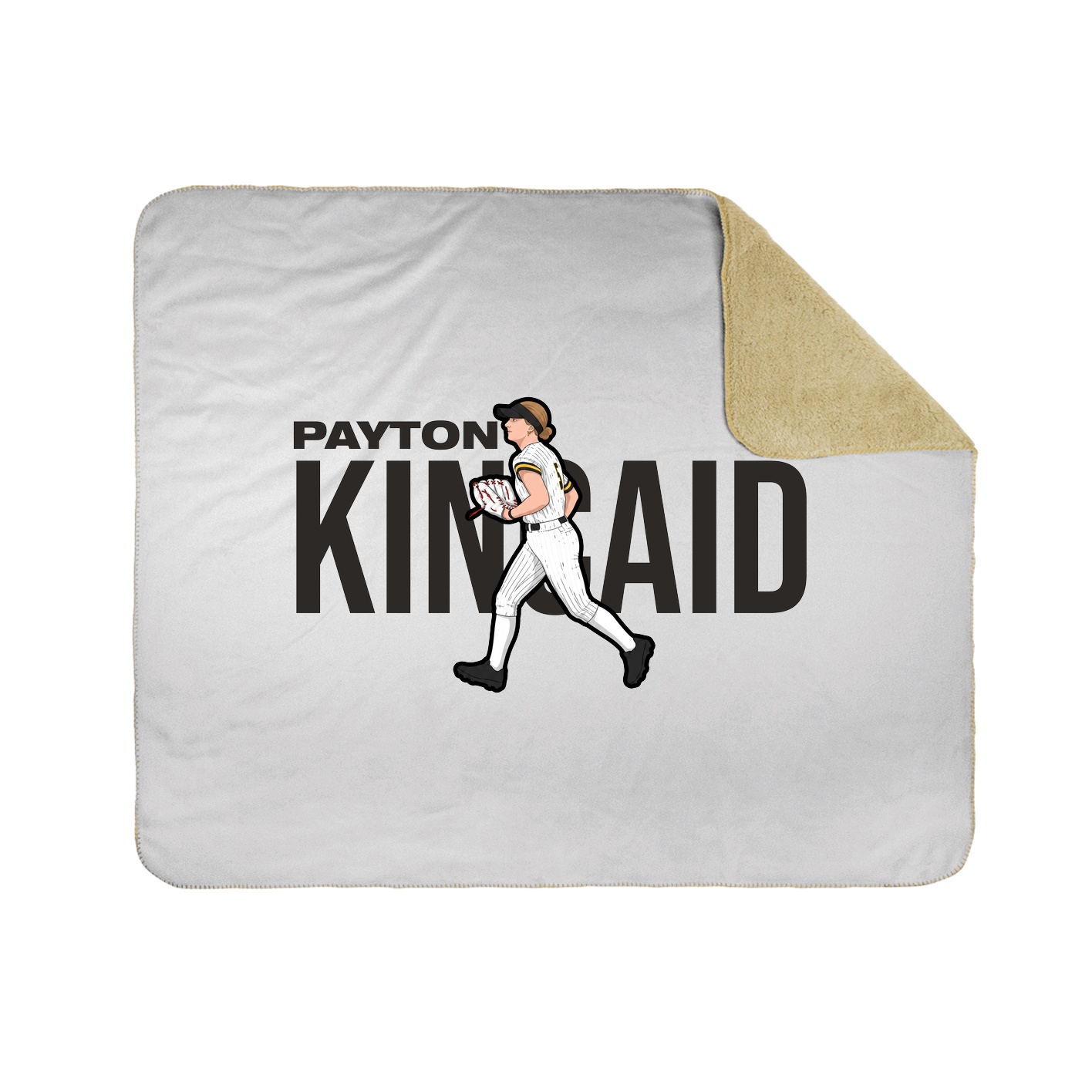 Throw Blanket — Player Name in White