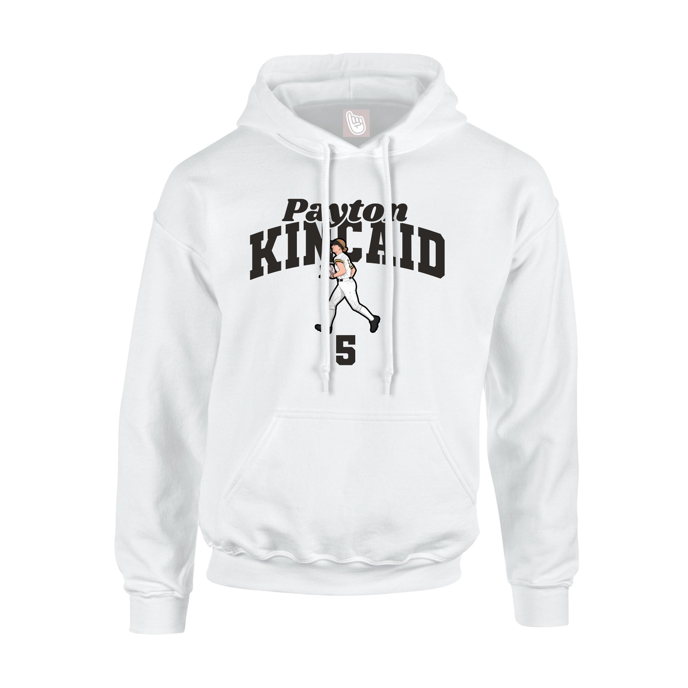 Hoodie — Signature Arch in White