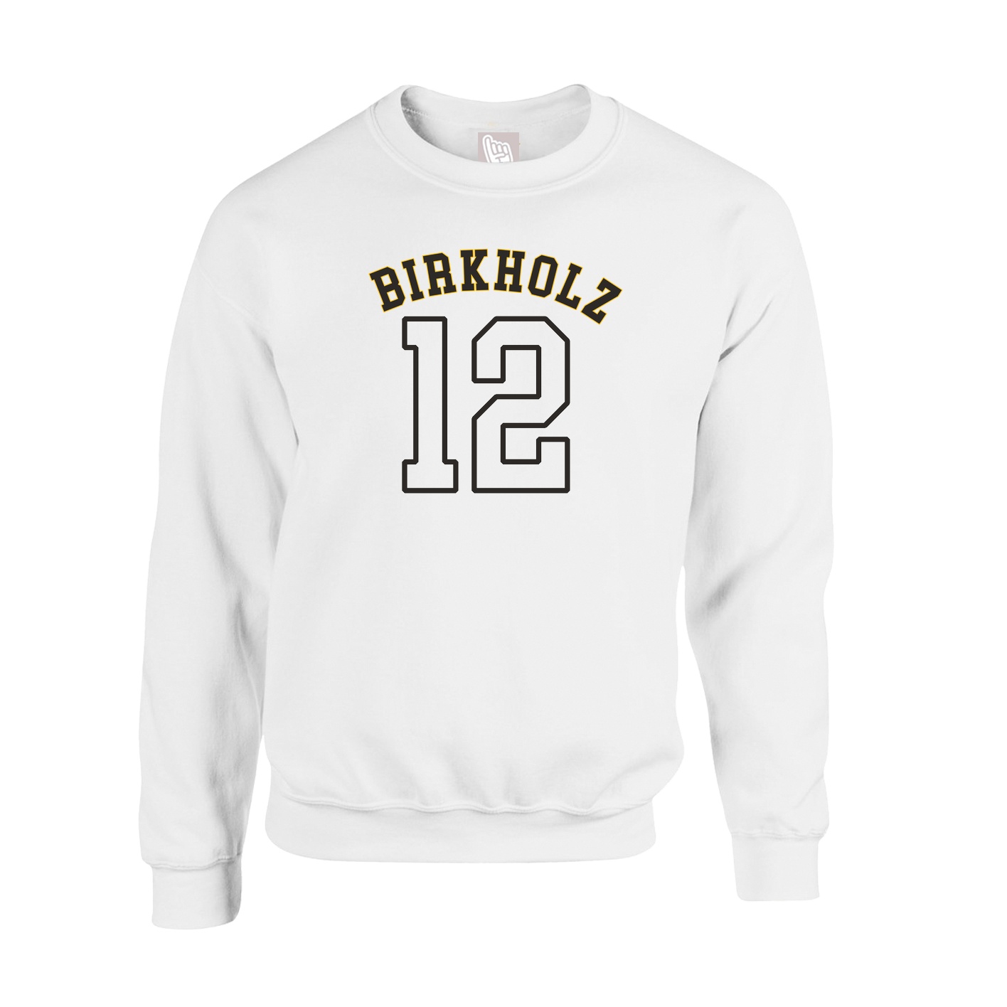 Fleece Crew — Shirsey Arch in White
