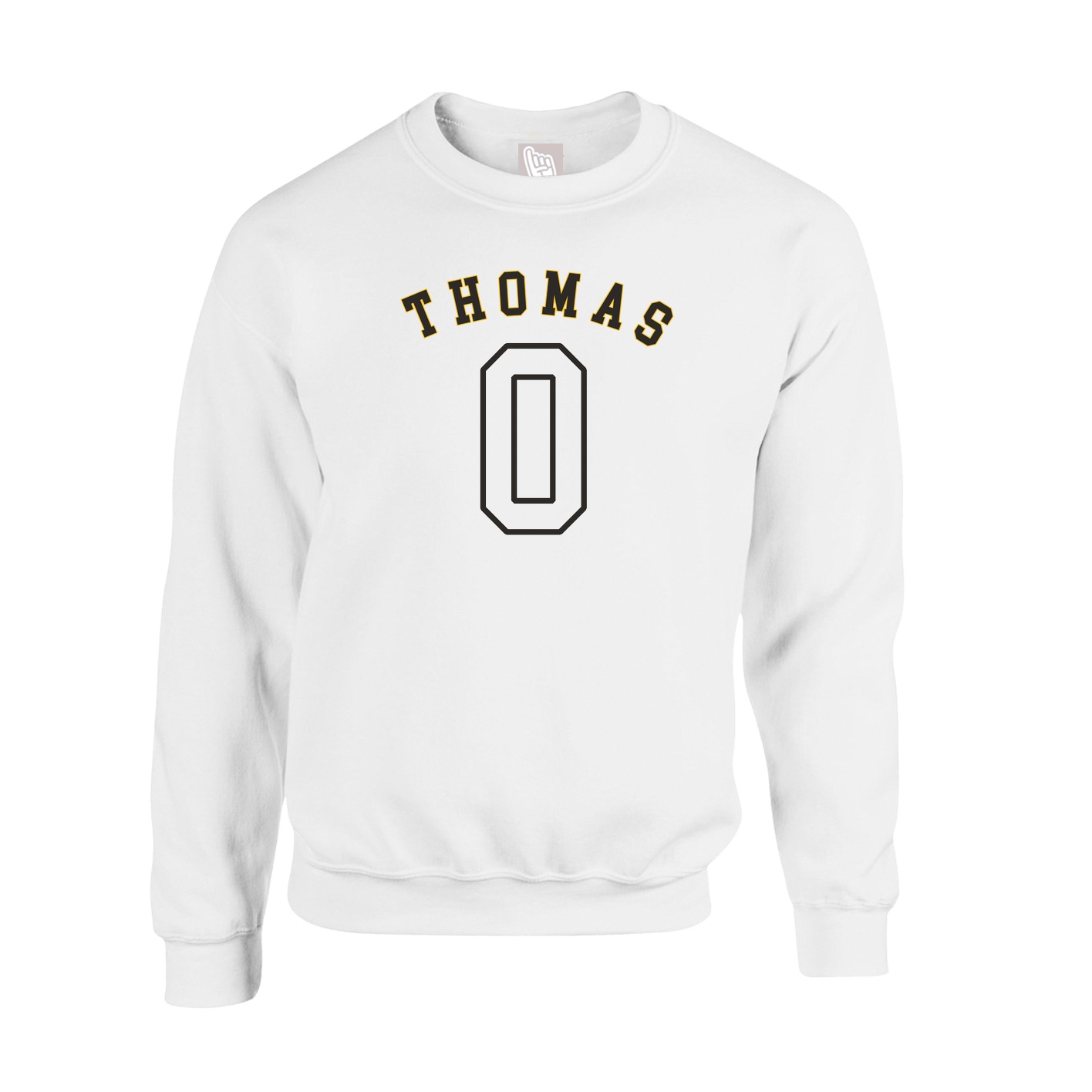 Fleece Crew — Shirsey Arch in White