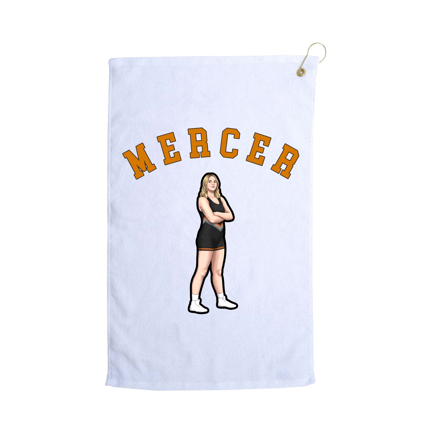 Golf Towel — Shirsey Arch in White