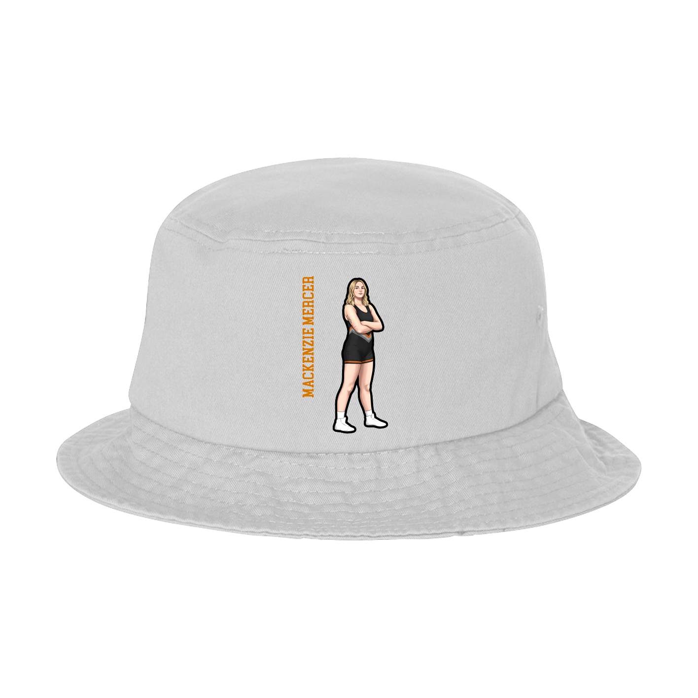 Bucket Cap — Name Vertical in White