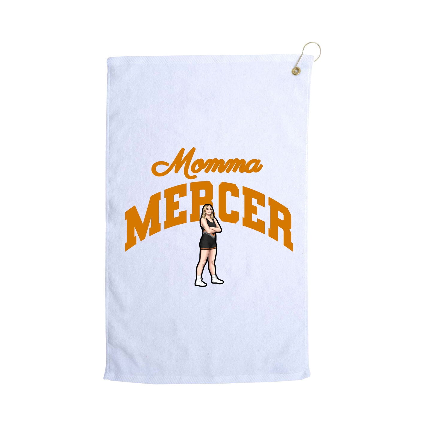 Golf Towel — Mothers Day Arch in White