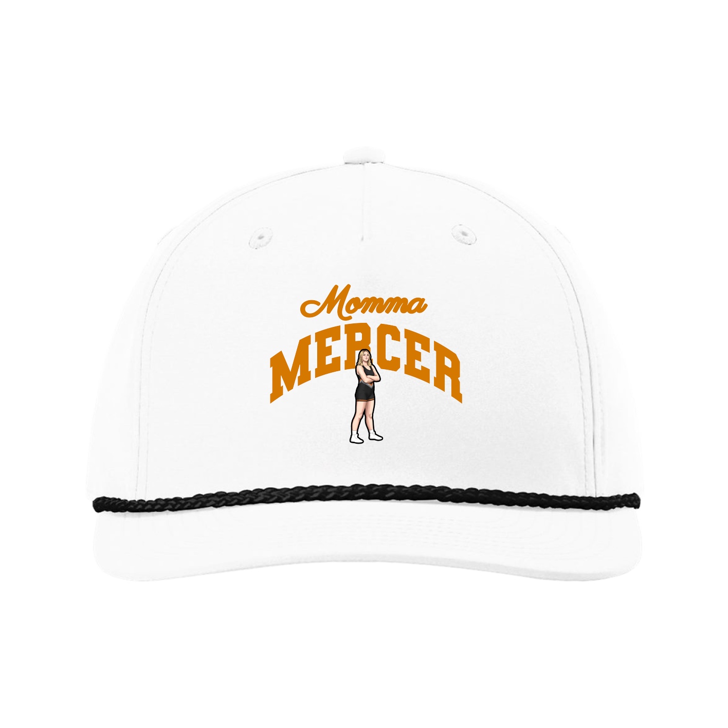 Five-Panel Classic Rope Cap — Mothers Day Arch in White