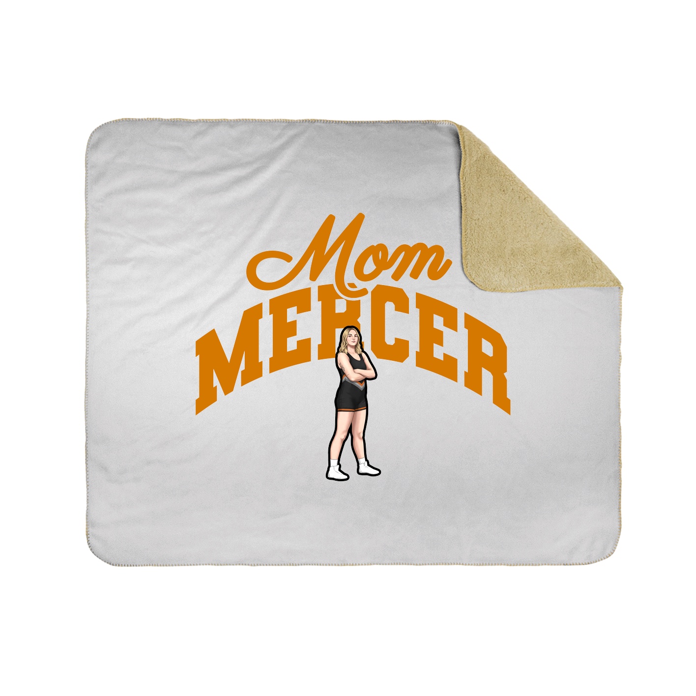 Throw Blanket — Mothers Day Arch in White