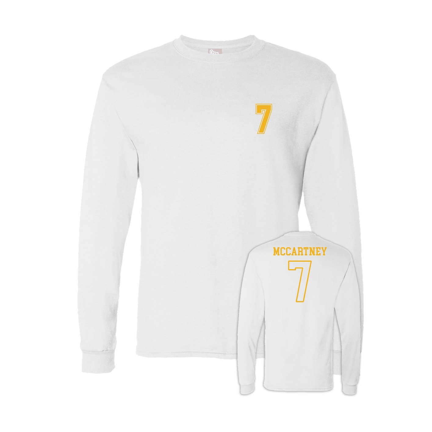 Long Sleeve Tee — Chest Back in White