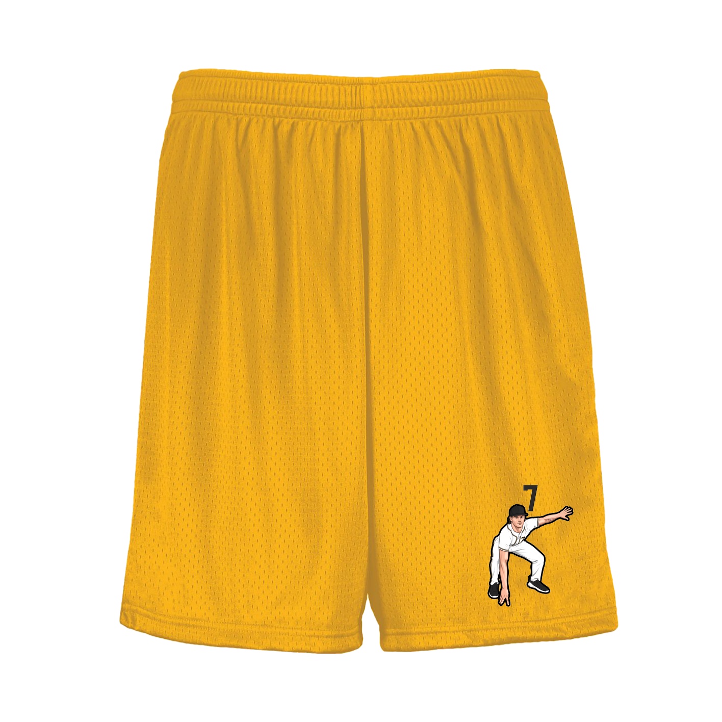 Shorts — Number Top in Gold