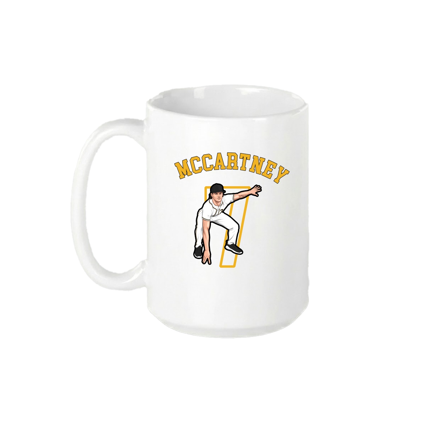 15oz Coffee Mug — Shirsey Arch in White