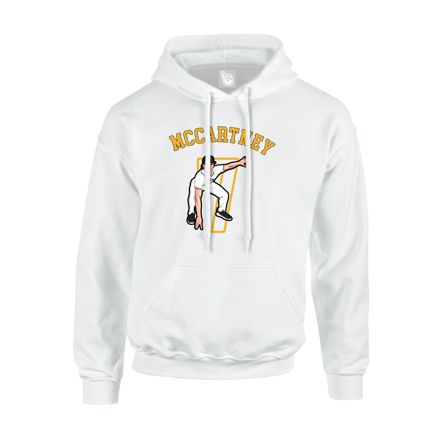 Youth Hoodie — Shirsey Arch in White