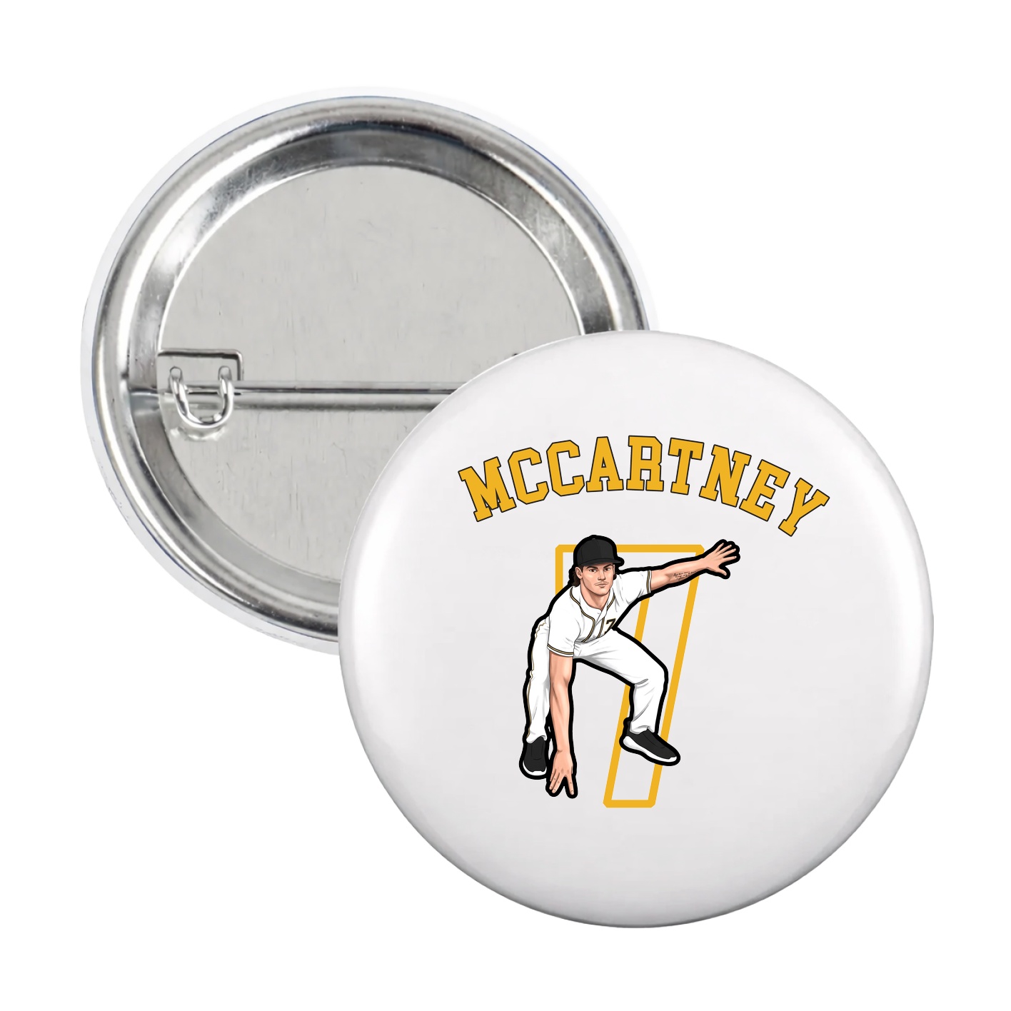 Game Day Button — Shirsey Arch in White