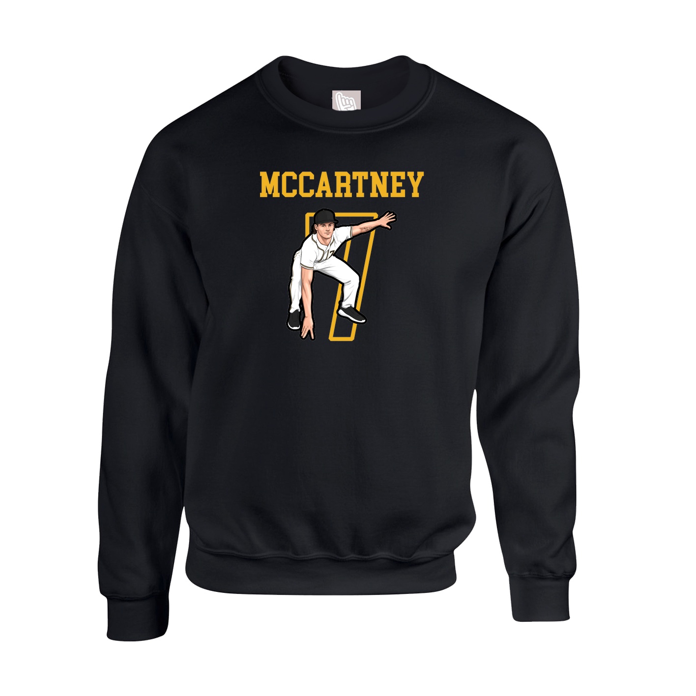 Fleece Crew — Shirsey in Black