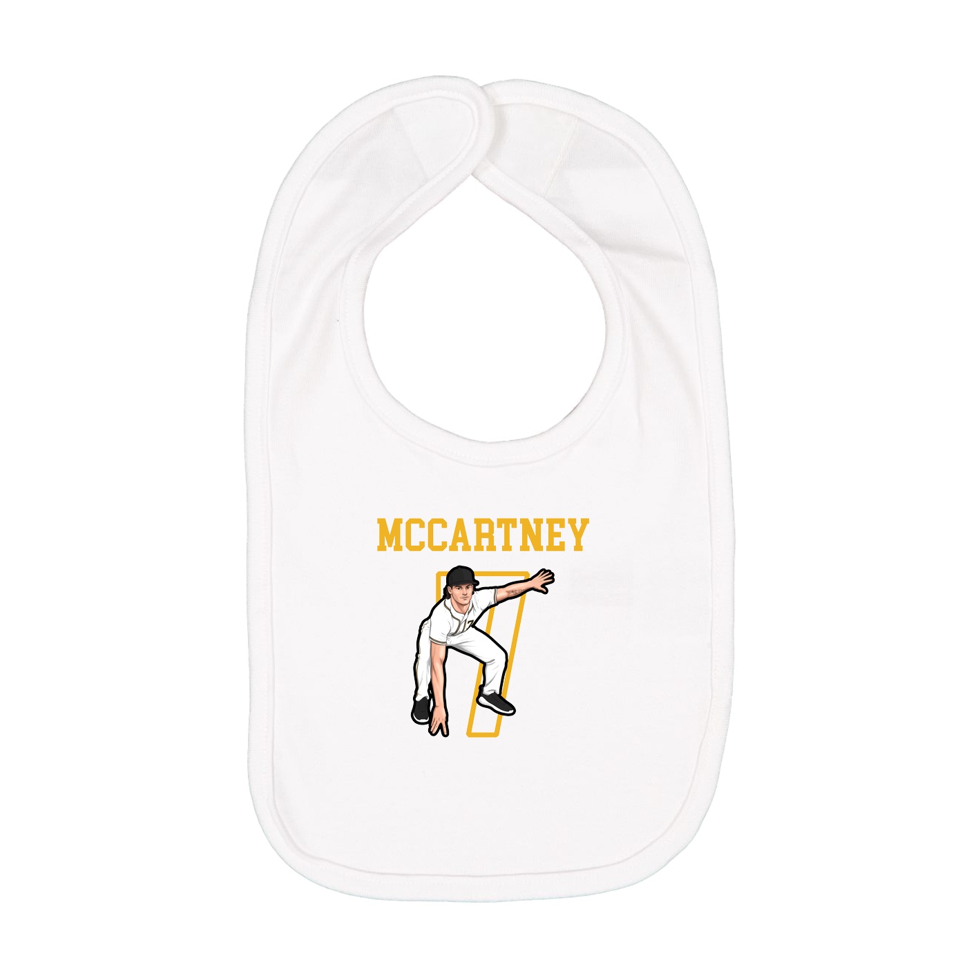 Infant Bib — Shirsey in White