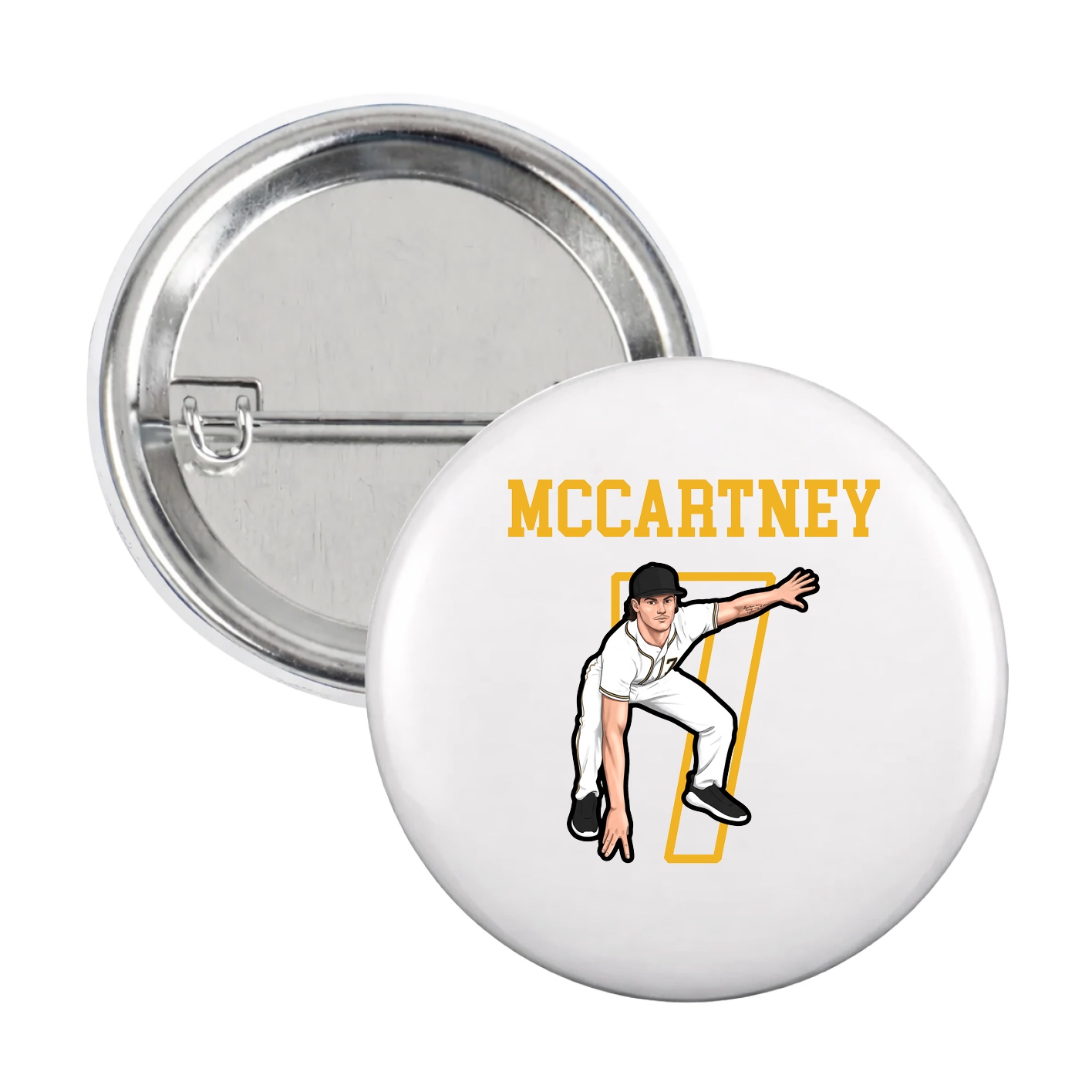 Game Day Button — Shirsey in White