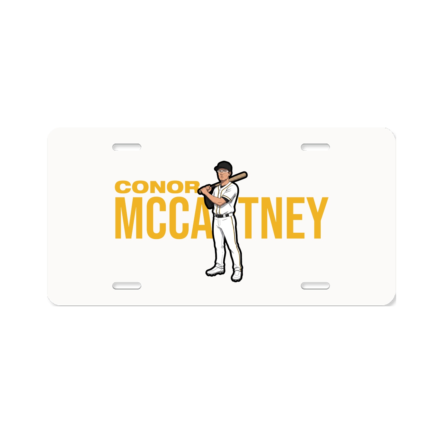 License Plate — Player Name in Classic