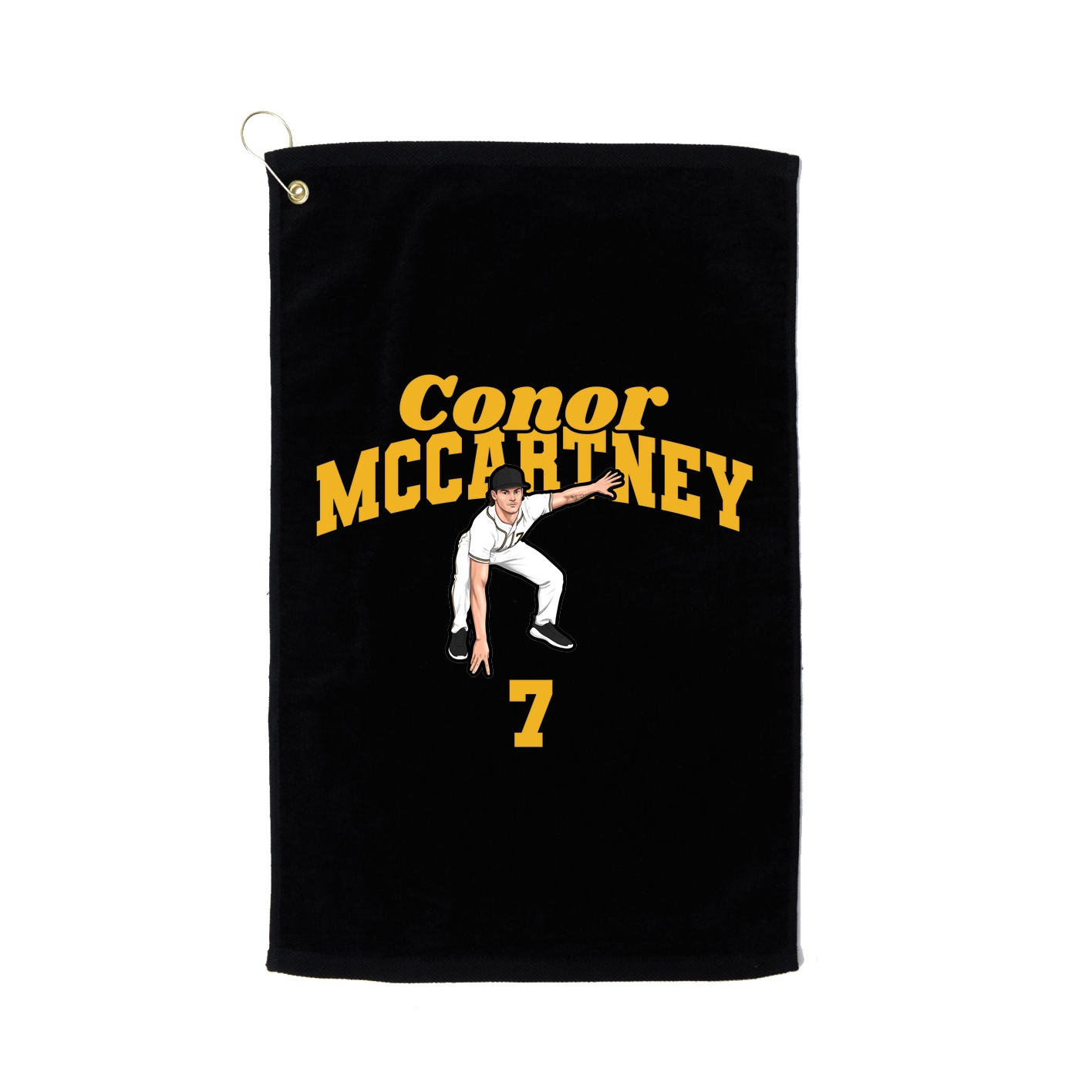 Golf Towel — Signature Arch in Black