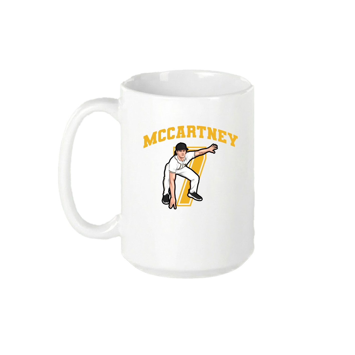 15oz Coffee Mug — Number in White