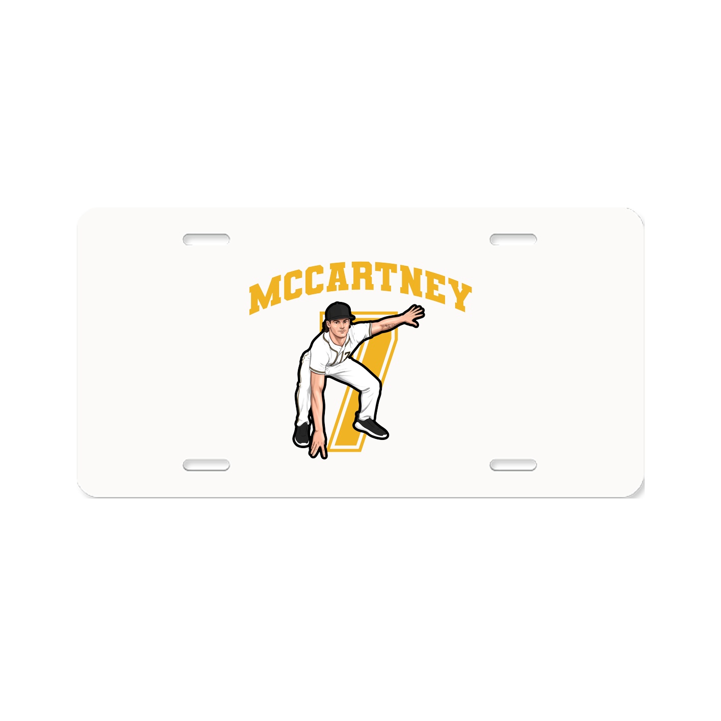 License Plate — Number in Classic