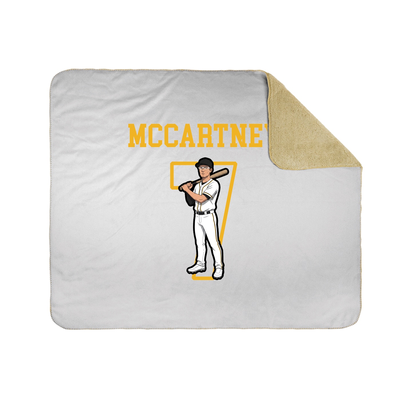 Throw Blanket — Shirsey in White