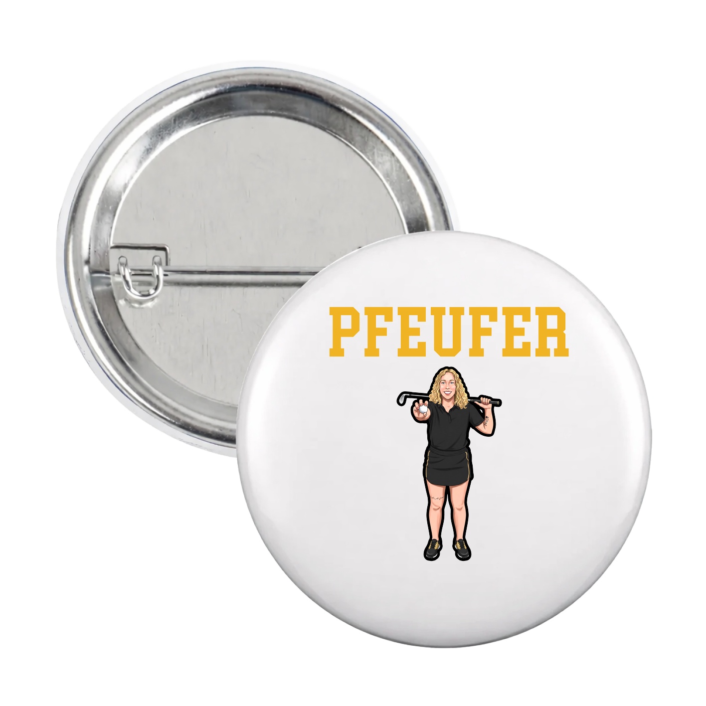 Game Day Button — Shirsey in White