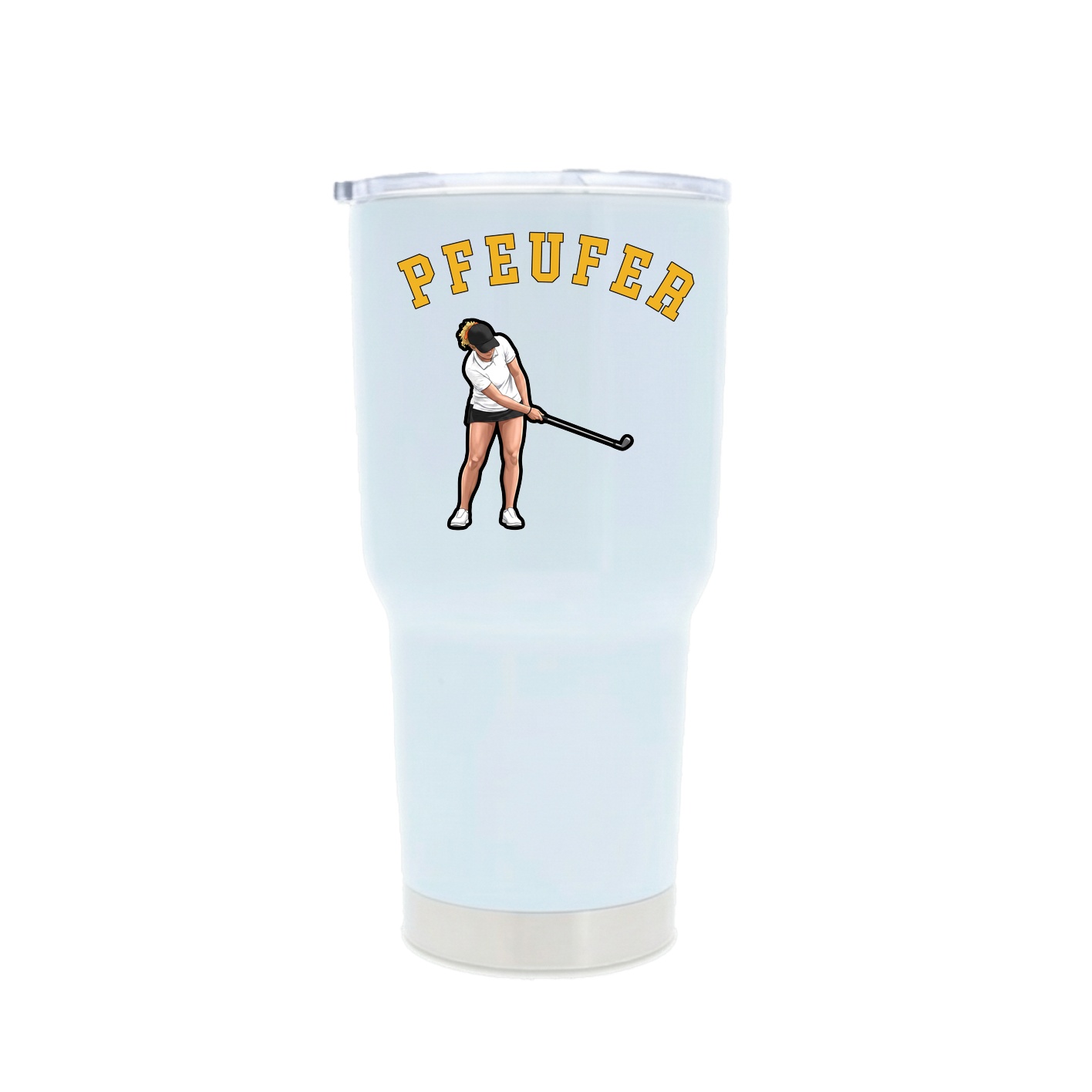 30oz Stainless Steel Tumbler — Shirsey Arch in White