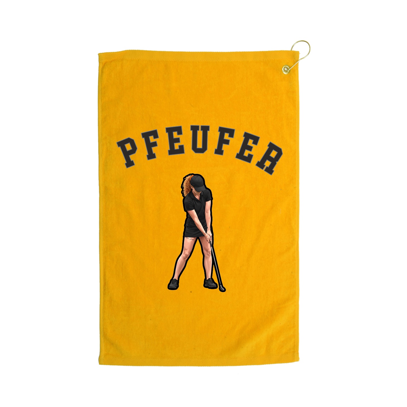 Golf Towel — Shirsey Arch in Gold