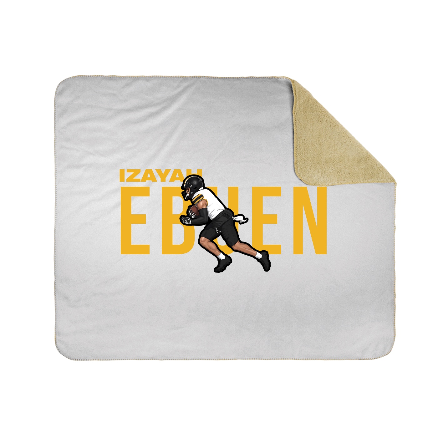 Throw Blanket — Player Name in White