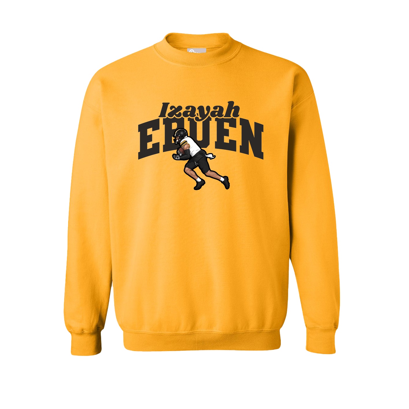 Fleece Crew — Signature Arch in Gold