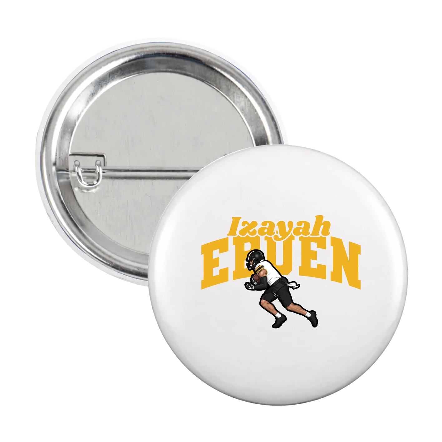 Game Day Button — Signature Arch in White