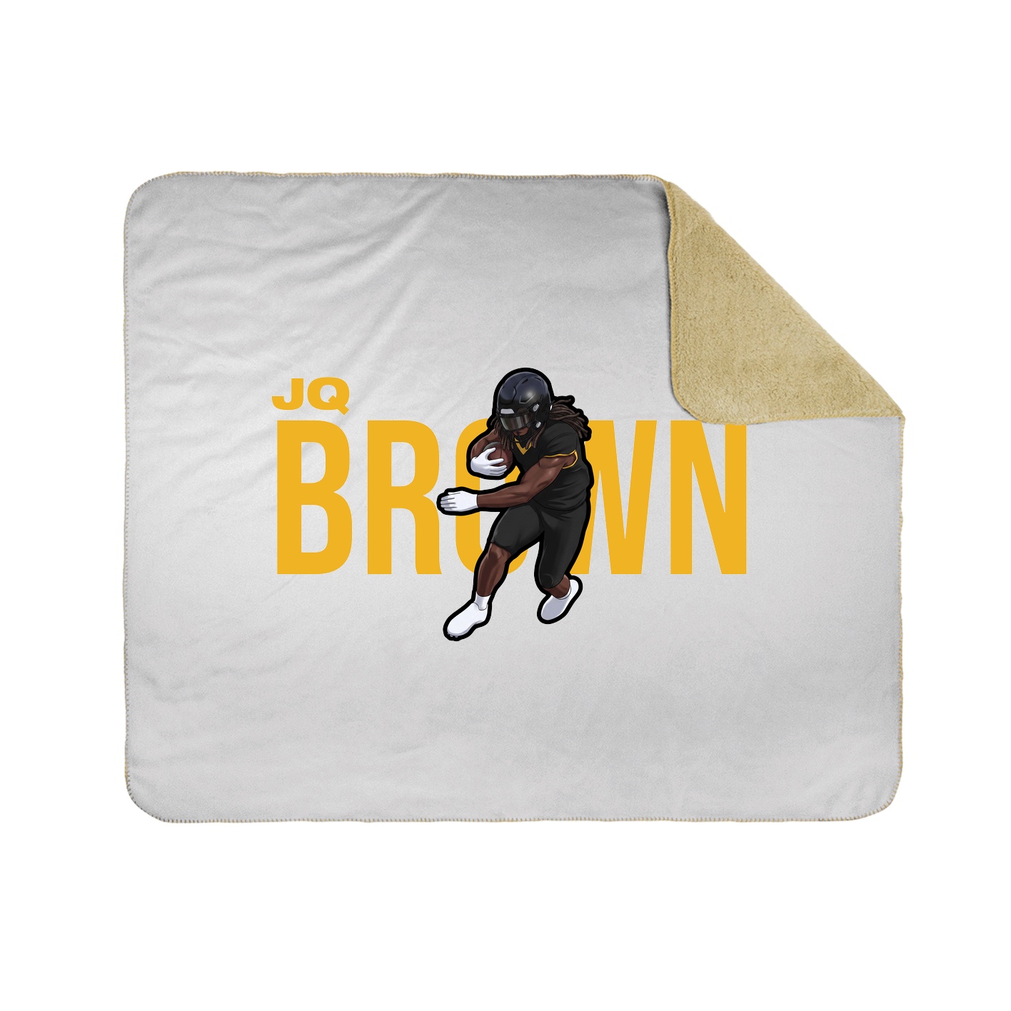 Throw Blanket — Player Name in White