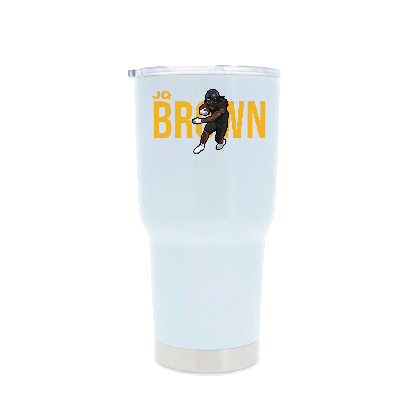 30oz Stainless Steel Tumbler — Player Name in White