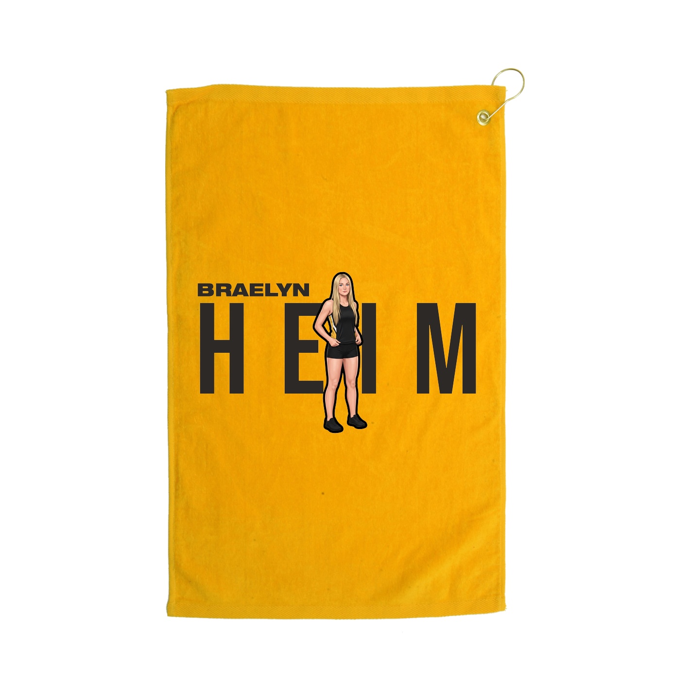 Golf Towel — Player Name in Gold