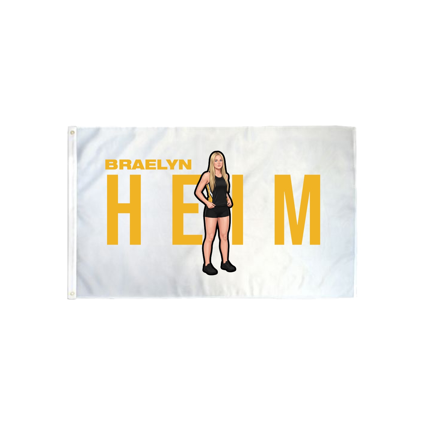 3x5 Flag — Player Name in Classic