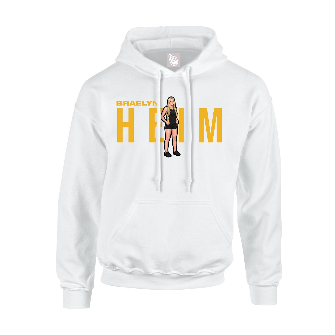 Hoodie — Player Name in White