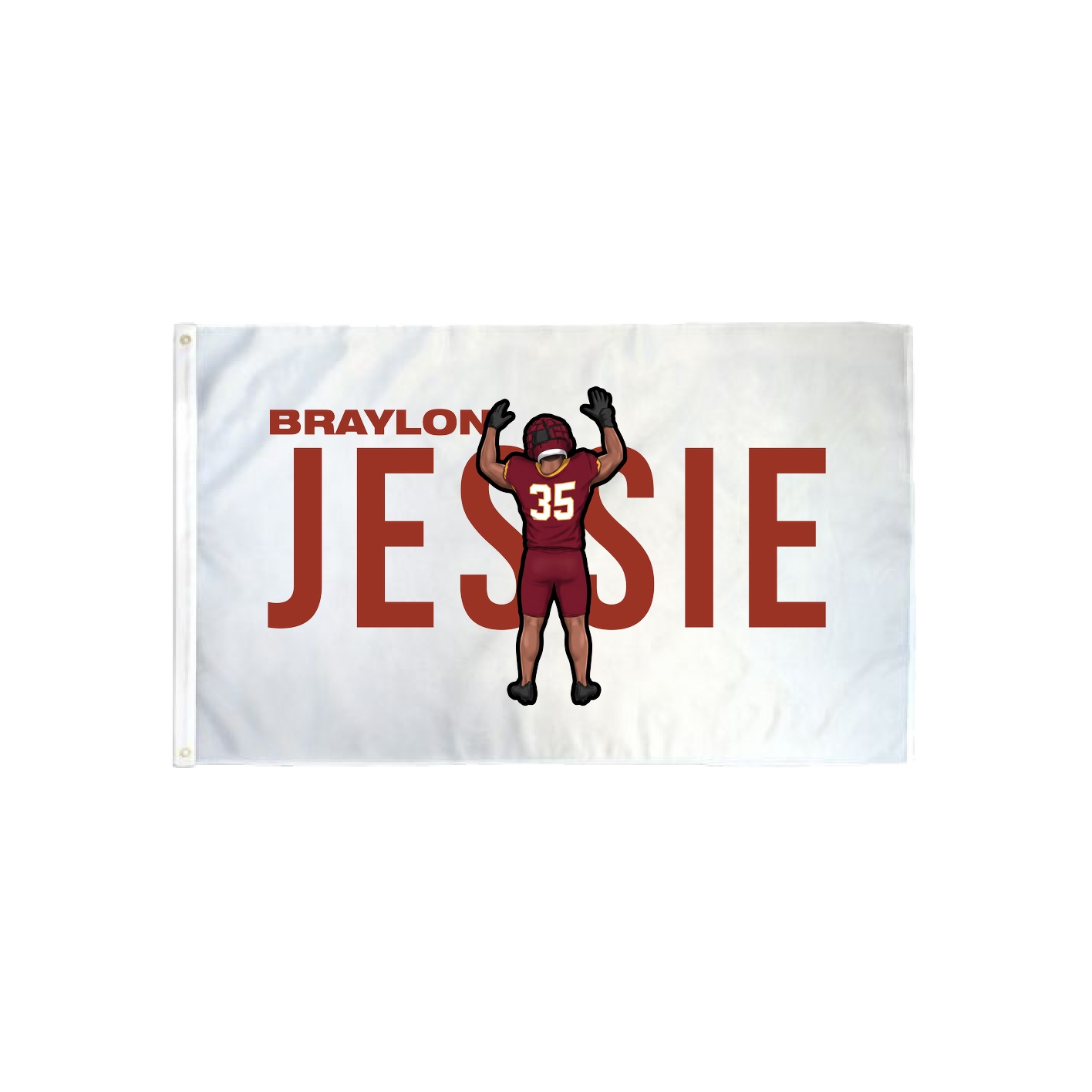 3x5 Flag — Player Name in Classic